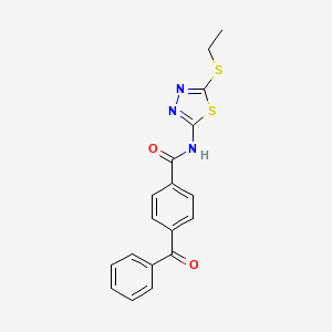 4-benzoyl-N-[5-(ethylsulfanyl)-1,3,4-thiadiazol-2-yl]benzamide - 392239-59-7