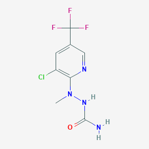 2-[3-Chloro-5-(trifluoromethyl)-2-pyridinyl]-2-methyl-1-hydrazinecarboxamide - 303153-07-3
