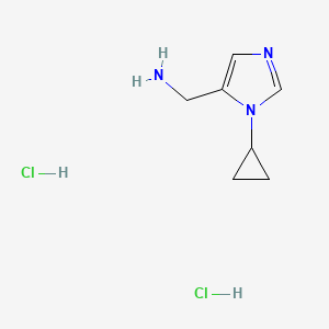1-(1-Cyclopropyl-1H-imidazol-5-yl)methanamine dihydrochloride - 1300713-13-6