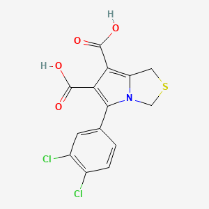 5-(3,4-dichlorophenyl)-1H-pyrrolo[1,2-c][1,3]thiazole-6,7-dicarboxylic acid - 860609-41-2