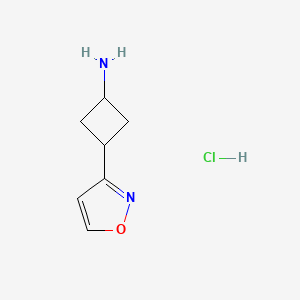 3-(1,2-Oxazol-3-yl)cyclobutan-1-amine;hydrochloride - 2416235-11-3