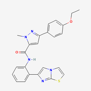 3-(4-ethoxyphenyl)-N-(2-(imidazo[2,1-b]thiazol-6-yl)phenyl)-1-methyl-1H-pyrazole-5-carboxamide - 1788561-08-9