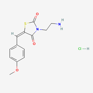 (5E)-3-(2-aminoethyl)-5-(4-methoxybenzylidene)-1,3-thiazolidine-2,4-dione hydrochloride - 109401-52-7