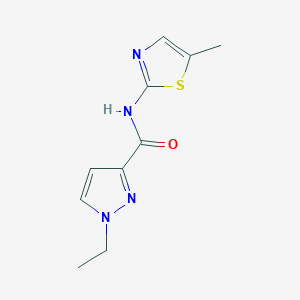 1-ethyl-N-(5-methylthiazol-2-yl)-1H-pyrazole-3-carboxamide - 955567-17-6