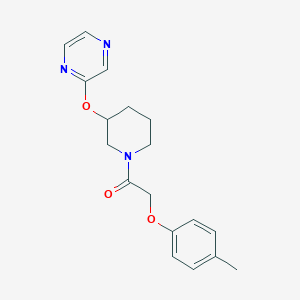 1-(3-(Pyrazin-2-yloxy)piperidin-1-yl)-2-(p-tolyloxy)ethanone - 2034473-65-7