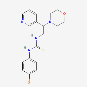 1-(4-bromophenyl)-3-[2-(morpholin-4-yl)-2-(pyridin-3-yl)ethyl]thiourea - 851946-39-9