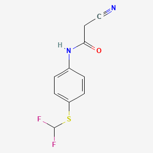 2-cyano-N-{4-[(difluoromethyl)sulfanyl]phenyl}acetamide - 402480-52-8