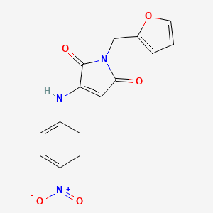 1-(furan-2-ylmethyl)-3-((4-nitrophenyl)amino)-1H-pyrrole-2,5-dione - 920948-24-9