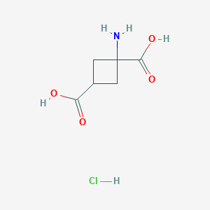 1-Aminocyclobutane-1,3-dicarboxylic acid hydrochloride - 116129-08-9