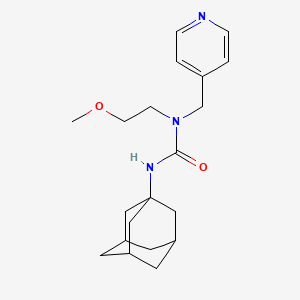 3-(Adamantan-1-yl)-1-(2-methoxyethyl)-1-[(pyridin-4-yl)methyl]urea - 1396859-19-0