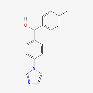 [4-(1H-imidazol-1-yl)phenyl](4-methylphenyl)methanol - 866009-63-4