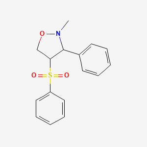 4-(Benzenesulfonyl)-2-methyl-3-phenyl-1,2-oxazolidine - 339096-72-9