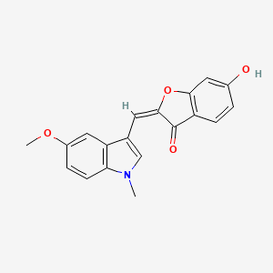 6-Hydroxy-2-[(5-methoxy-1-methyl-1H-indol-3-yl)methylidene]-2,3-dihydro-1-benzofuran-3-one - 929339-35-5
