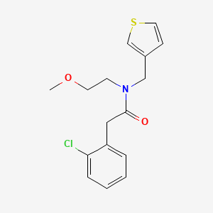 2-(2-chlorophenyl)-N-(2-methoxyethyl)-N-(thiophen-3-ylmethyl)acetamide - 1219901-93-5