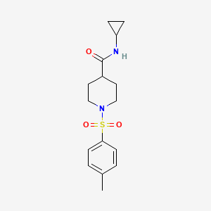 N-cyclopropyl-1-(4-methylbenzenesulfonyl)piperidine-4-carboxamide - 433955-19-2