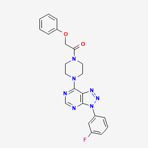 1-(4-(3-(3-fluorophenyl)-3H-[1,2,3]triazolo[4,5-d]pyrimidin-7-yl)piperazin-1-yl)-2-phenoxyethanone - 920227-66-3