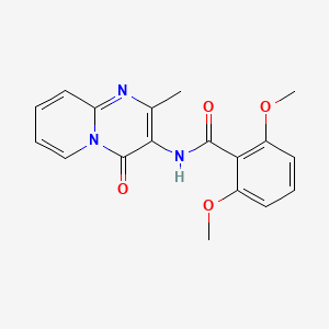 2,6-dimethoxy-N-{2-methyl-4-oxo-4H-pyrido[1,2-a]pyrimidin-3-yl}benzamide - 897616-61-4