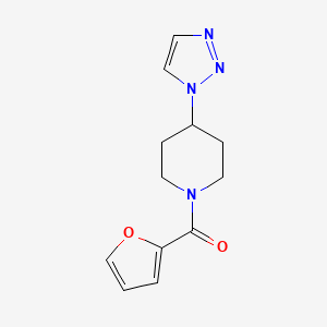 1-(furan-2-carbonyl)-4-(1H-1,2,3-triazol-1-yl)piperidine - 1795212-40-6