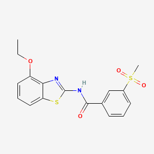N-(4-ethoxybenzo[d]thiazol-2-yl)-3-(methylsulfonyl)benzamide - 896284-01-8