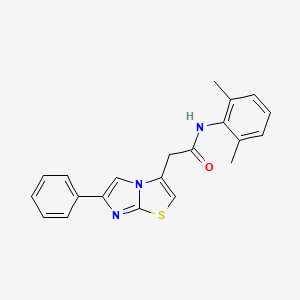 N-(2,6-dimethylphenyl)-2-(6-phenylimidazo[2,1-b]thiazol-3-yl)acetamide - 897459-79-9