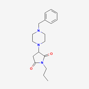 3-(4-Benzylpiperazin-1-yl)-1-propylpyrrolidine-2,5-dione - 857494-20-3