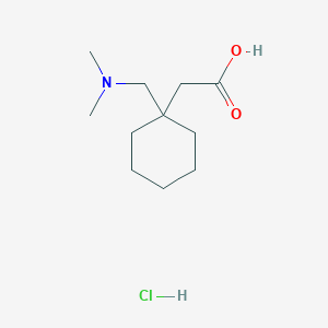 2-{1-[(Dimethylamino)methyl]cyclohexyl}acetic acid hydrochloride - 66024-98-4