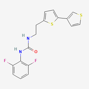 1-(2-([2,3'-Bithiophen]-5-yl)ethyl)-3-(2,6-difluorophenyl)urea - 2034566-02-2