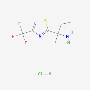 2-[4-(Trifluoromethyl)-1,3-thiazol-2-yl]butan-2-amine;hydrochloride - 2445794-82-9