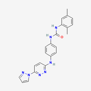 1-(4-((6-(1H-pyrazol-1-yl)pyridazin-3-yl)amino)phenyl)-3-(2,5-dimethylphenyl)urea - 1013835-92-1