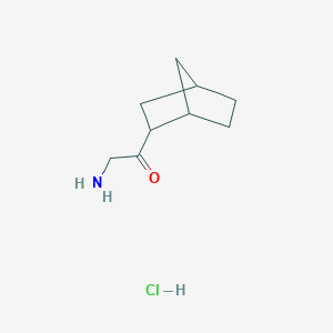 2-Amino-1-{bicyclo[2.2.1]heptan-2-yl}ethan-1-one hydrochloride - 2126160-21-0