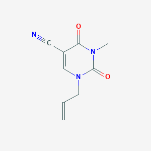 1-Allyl-3-methyl-2,4-dioxo-1,2,3,4-tetrahydro-5-pyrimidinecarbonitrile - 338399-90-9