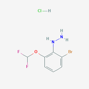 [2-Bromo-6-(difluoromethoxy)phenyl]hydrazine hydrochloride - 2061980-67-2