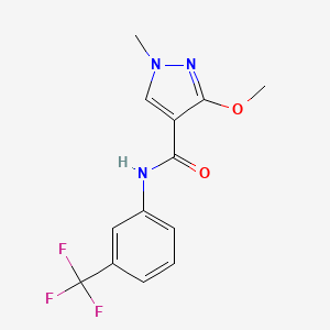 3-methoxy-1-methyl-N-(3-(trifluoromethyl)phenyl)-1H-pyrazole-4-carboxamide - 1013757-67-9