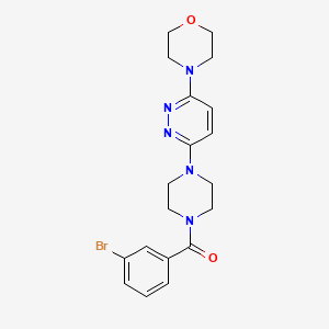 4-{6-[4-(3-bromobenzoyl)piperazin-1-yl]pyridazin-3-yl}morpholine - 886897-20-7