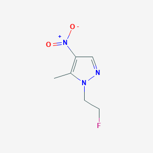 1-(2-fluoroethyl)-5-methyl-4-nitro-1H-pyrazole - 1443279-20-6