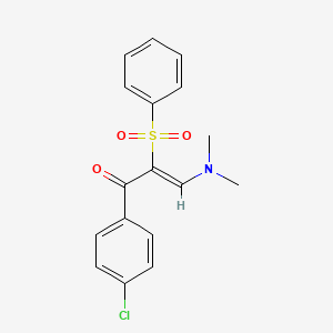 1-(4-Chlorophenyl)-3-(dimethylamino)-2-(phenylsulfonyl)-2-propen-1-one - 1164473-32-8