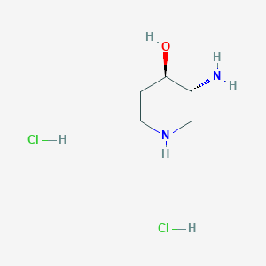 (3R,4R)-3-Aminopiperidin-4-ol;dihydrochloride - 2445749-46-0