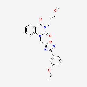 1-((3-(3-ethoxyphenyl)-1,2,4-oxadiazol-5-yl)methyl)-3-(3-methoxypropyl)quinazoline-2,4(1H,3H)-dione - 1226427-63-9