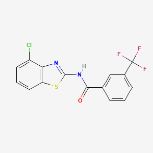 N-(4-chloro-1,3-benzothiazol-2-yl)-3-(trifluoromethyl)benzamide - 330189-67-8