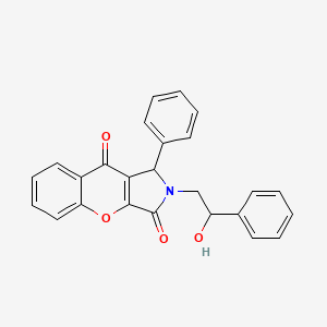 2-(2-Hydroxy-2-phenylethyl)-1-phenyl-1,2-dihydrochromeno[2,3-c]pyrrole-3,9-dione - 850230-39-6