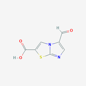 5-formylimidazo[2,1-b][1,3]thiazole-2-carboxylicacid - 2384894-85-1