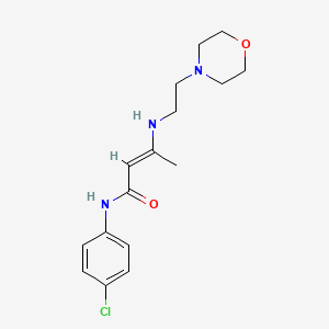 (2E)-N-(4-chlorophenyl)-3-{[2-(morpholin-4-yl)ethyl]amino}but-2-enamide - 1026330-66-4