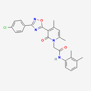 2-{3-[3-(4-chlorophenyl)-1,2,4-oxadiazol-5-yl]-4,6-dimethyl-2-oxo-1,2-dihydropyridin-1-yl}-N-(2,3-dimethylphenyl)acetamide - 946355-64-2