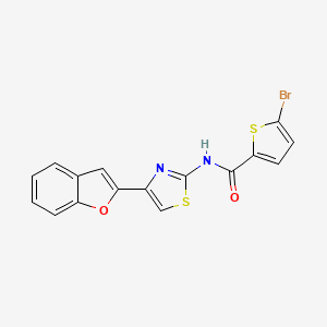 N-[4-(1-benzofuran-2-yl)-1,3-thiazol-2-yl]-5-bromothiophene-2-carboxamide - 923440-23-7