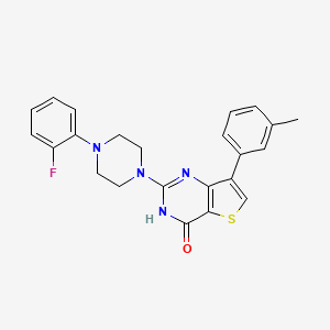 2-[4-(2-fluorophenyl)piperazin-1-yl]-7-(3-methylphenyl)thieno[3,2-d]pyrimidin-4(3H)-one - 1242901-50-3