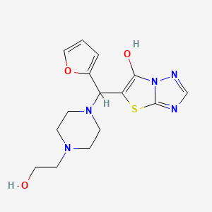 5-(Furan-2-yl(4-(2-hydroxyethyl)piperazin-1-yl)methyl)thiazolo[3,2-b][1,2,4]triazol-6-ol - 868220-81-9