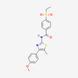 4-(ethylsulfonyl)-N-(4-(4-methoxyphenyl)-5-methylthiazol-2-yl)benzamide - 898406-04-7