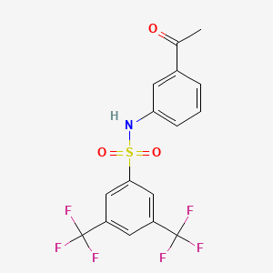 N-(3-acetylphenyl)-3,5-bis(trifluoromethyl)benzenesulfonamide - 338966-25-9