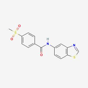 N-(1,3-benzothiazol-5-yl)-4-methanesulfonylbenzamide - 941966-40-1