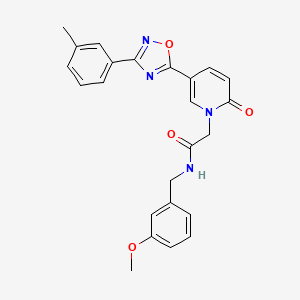 N-(3-methoxybenzyl)-2-{5-[3-(3-methylphenyl)-1,2,4-oxadiazol-5-yl]-2-oxopyridin-1(2H)-yl}acetamide - 1326930-37-3